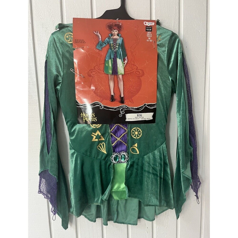 NWT Disney Hocus Pocus Wini Sanderson Halloween Costume Adult size Medium (8-10)